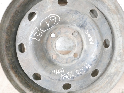Felga stalowa 14 14X5,5 4X100 ET36 RENAULT CLIO II