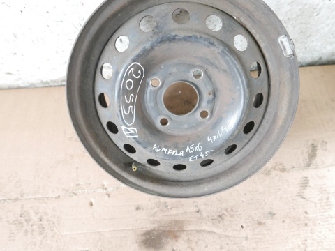 Felga stalowa 15 15x6 4x114,3 ET45 NISSAN ALMERA N16