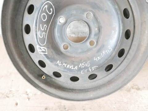 Felga stalowa 15 15x6 4x114,3 ET45 NISSAN ALMERA N16