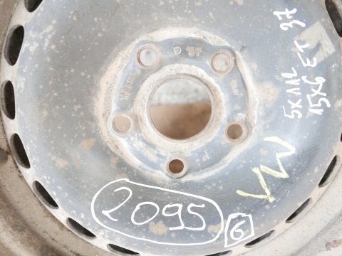 Felga stalowa 15'' 15X6 ET37 5X112 3B0601027D VW PASSAT B5 FL