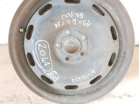 Felga stalowa 15 5x100 15x6 et 38 AUDI A3 8L FL 00-03