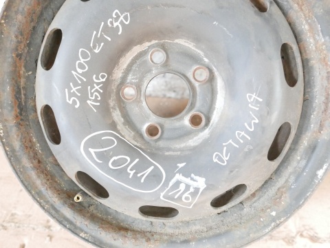 Felga stalowa 15 5x100 15x6 et38 V0515011 SKODA OCTAVIA I