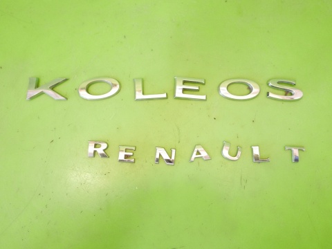 Logo znaczek emblemat napis tył RENAULT KOLEOS I PHI 07-11