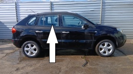 Szyba drzwiowa prawa tył duża RENAULT KOLEOS I PHI 07-11