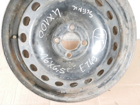 Felga stalowa 16 4x100 16x6,5 et49 RENAULT MEGANE II 02-06