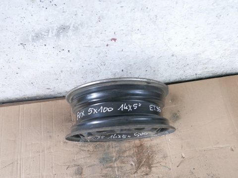 Felga stalowa 14 14x5 5x100 et35 6Q0601027H VW FOX I 5Z1 03-09