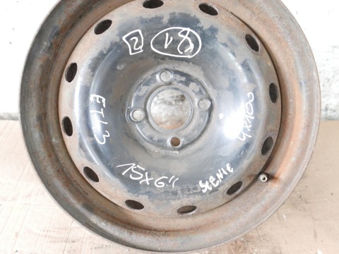Felga stalowa 15 15X6 4x100 et43 RENAULT SCENIC I FL 99-03