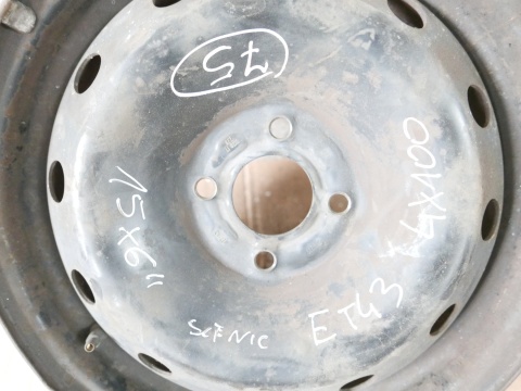 Felga stalowa 15 15X6 4x100 et43 RENAULT SCENIC I FL 99-03