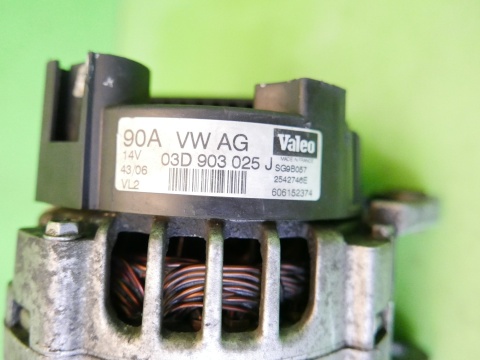 Alternator 03D903025J 90A valeo 254746E VW FOX I 5Z1 1.2 6V 03-09