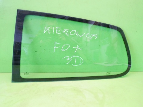Szyba karoseryjna lewa tył VW FOX I 5Z1 3D 03-09