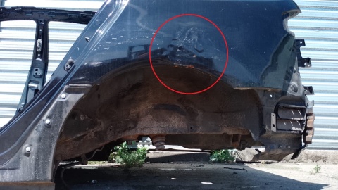 Błotnik lewy tył poszycie TEGXA RENAULT KOLEOS I PHI 4x4 07-11