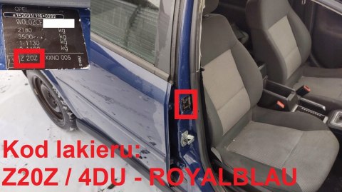 LISTWA DRZWIOWA PRAWA TYŁ Z20Z OPEL VECTRA C KOMBI