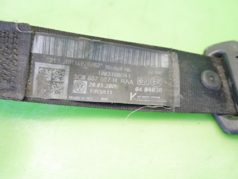 Pas bezpieczeństwa środek tył 3C0857807H VW PASSAT B6 05-09 SEDAN
