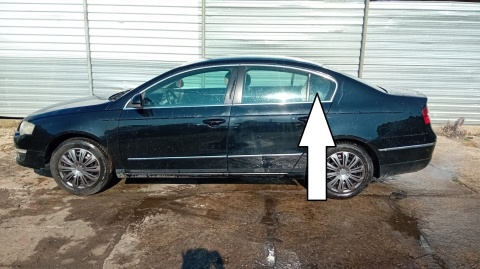 Szyba drzwiowa lewa tył mała VW PASSAT B6 SEDAN 05-09