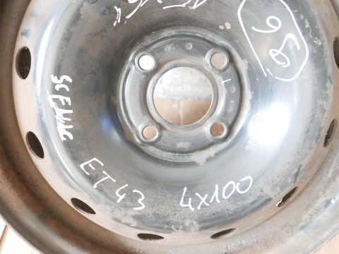 Felga stalowa 15 15X6 4x100 et43 RENAULT SCENIC I FL 99-03