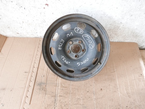 Felga stalowa 15'' 15X6 ET38 5X100 1J0601027H VW GOLF IV 97-06