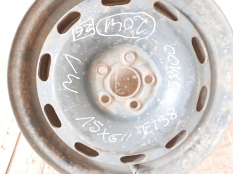 Felga stalowa 15'' 15X6 ET38 5X100 1J0601027H VW GOLF IV 97-06