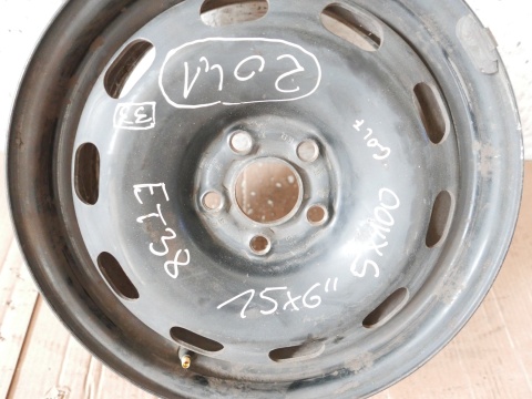 Felga stalowa 15'' 15X6 ET38 5X100 1J0601027H VW GOLF IV 97-06