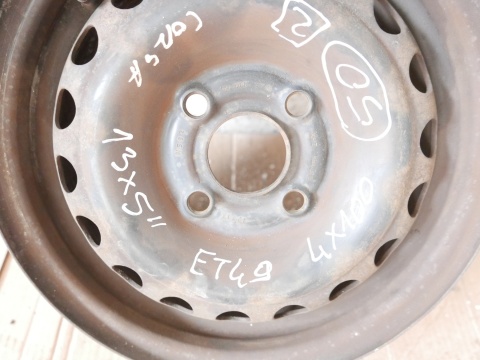 Felga stalowa 13 4x100 13x5 et 49 et49 OPEL CORSA B 97-00