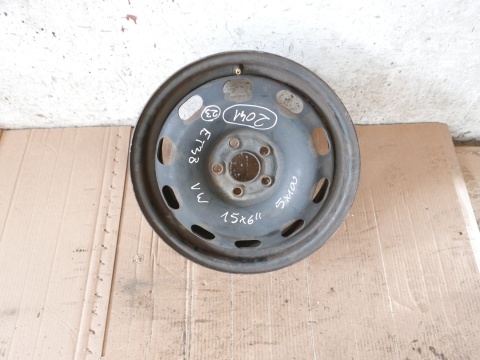 Felga stalowa 15'' 15X6 ET38 5X100 1J0601027H VW GOLF IV 97-06