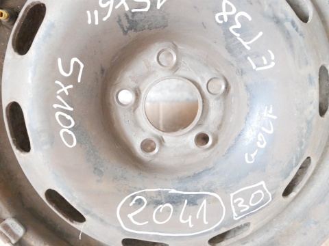 Felga stalowa 15'' 15X6 ET38 5X100 1J0601027H VW GOLF IV 97-06