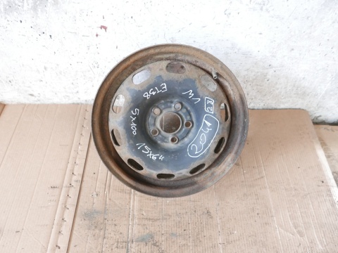 Felga stalowa 15'' 15X6 ET38 5X100 1J0601027H VW GOLF IV 97-06