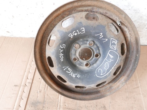 Felga stalowa 15'' 15X6 ET38 5X100 1J0601027H VW GOLF IV 97-06