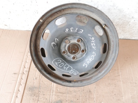 Felga stalowa 15'' 15X6 ET38 5X100 1J0601027H VW GOLF IV 97-06