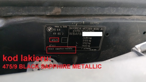 Klapka wlewu paliwa 475/9 BMW X5 E53 99-03