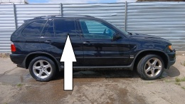 Szyba drzwiowa prawa tył tylna duża BMW X5 E53 99-03