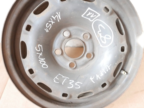 Felga stalowa 14 14x5 5x100 et35 6Q0601027C SKODA FABIA I 6Y 99-04