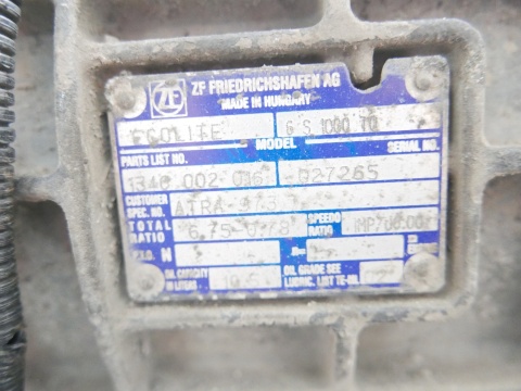 Skrzynia 6 biegów manualna ecolite 6S1000T0 DAF LF 45 FA 6.7 224KM 03-09