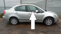 Szyba drzwiowa prawa przód duża SUZUKI SX4 I GY RW SEDAN 06-09