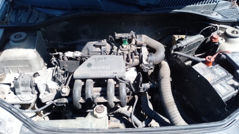 Silnik słupek 1.2 8V D7F720 43kW 58KM RENAULT CLIO II PHI 98-01 Odpala