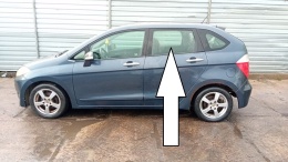 Szyba drzwiowa lewa tył HONDA FRV FR-V I BE5 04-07