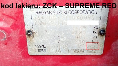 Klamka zewnętrzna prawa przód ZCK SUZUKI SWIFT EZ HB 5D 05-08