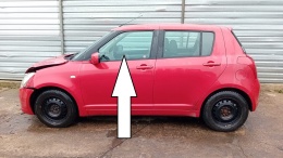 Szyba drzwiowa lewa przód SUZUKI SWIFT EZ HB 5D 05-08