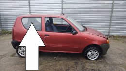 SZYBA KAROSERYJNA PRAWA TYŁ FIAT SEICENTO SC 98-00