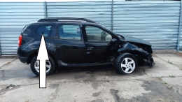 Szyba karoseryjna prawa tył mała DACIA DUSTER I HS 10-13