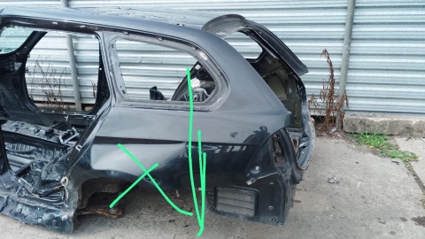 Błotnik lewy tył tylny poszycie 475/9 BMW E91 325d KOMBI 04-08