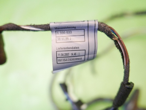 Wiązka instalacja drzwi prawa tył 6938226 BMW E91 325d 04-08