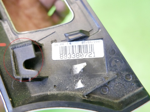 Listwa dekor ramka deski lewy 51.45-6982455-02 BMW E91 325d KOMBI 04-08