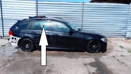 Szyba drzwiowa prawa tył duża as3 BMW E91 325d 5D KOMBI 04-08