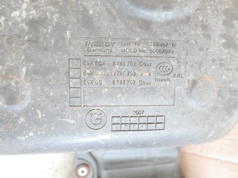 Zbiornik bak paliwa diesel 6765703 BMW E91 325d 3.0 D M57 KOMBI 04-08