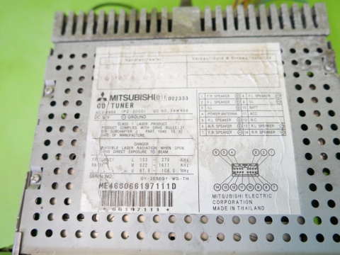 Radio odtwarzacz cd MZ312966 MITSUBISHI COLT VI Z30 CZ5 04-08