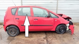 Szyba drzwiowa prawa tył duża MITSUBISHI COLT VI Z30 CZ5 HB 5D 04-08
