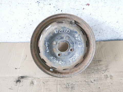 Felga stalowa 13 13x5 et28 4x108 PEUGEOT 206 PHII FL