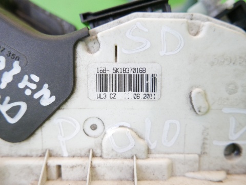 Zamek drzwi przód prawy 5K1837016B VW POLO 6R V 5D HB 09-14