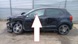 Szyba drzwi przód lewa 6R0845201A VW POLO 6R V 1.2 12V 09-14