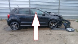 Szyba drzwi przód prawa 6R6845202A VW POLO 6R V 1.2 12V 09-14